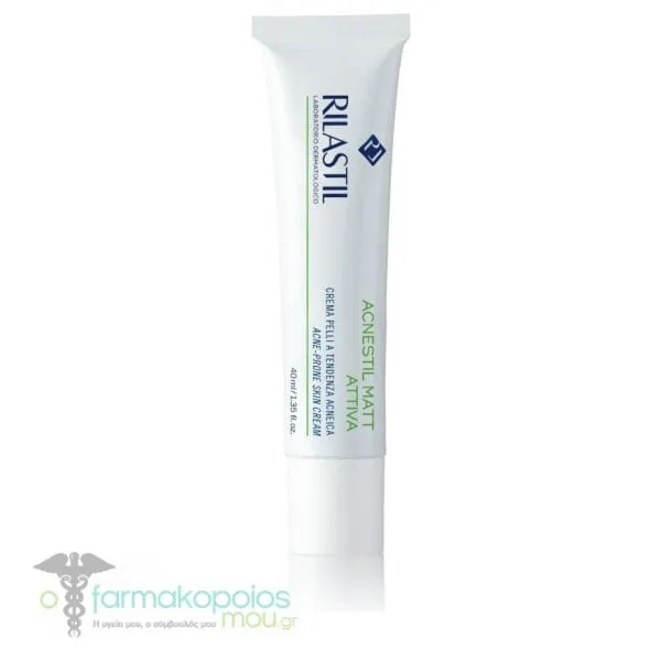 Rilastil Acnestil Matt Sebum-Normalizing Moisturizing Cream, 40ml