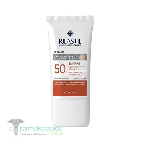Rilastil D-Clar Uniforming Cream SPF50+ Light Shade, 40ml