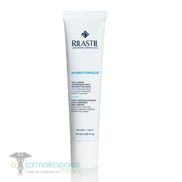 Rilastil Hydrotenseur Matt Restructuring Anti-Wrinkle Gel-Cream Αντιρυτιδική Τζελ-Κρέμα Επανόρθωσης, 40ml