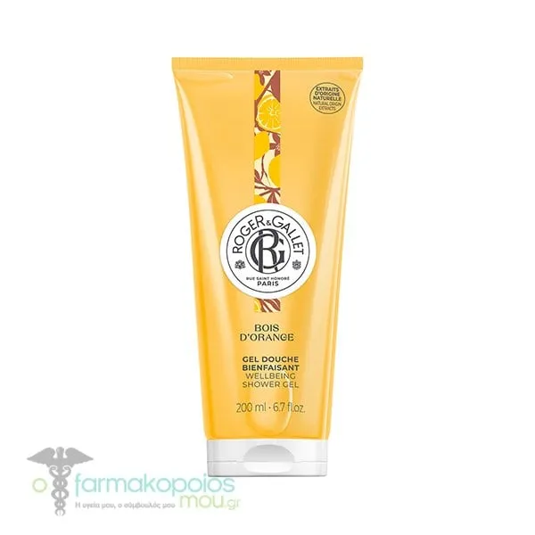 Roger&Gallet Bois d'Orange Wellbeing Shower Gel, 200ml