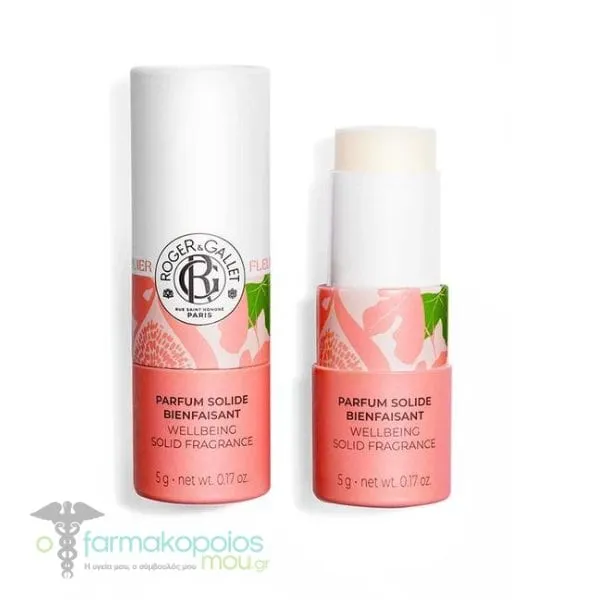 Roger&Gallet Fleur de Figuier Parfum Solide Αναζωογονητικό Στερεό Άρωμα, 5g