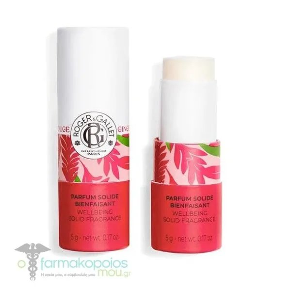 Roger&Gallet Gingembre Rouge Parfum Solide Αναζωογονητικό Στερεό Άρωμα, 5g