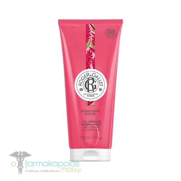 Roger&Gallet Gingembre Rouge Wellbeing Shower Gel, 200ml