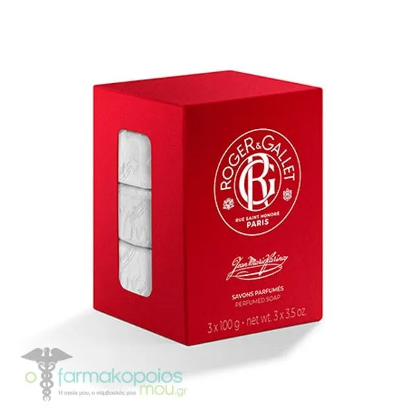Roger&Gallet Jean Marie Farina Perfumed Soaps, 3x100g, 1set