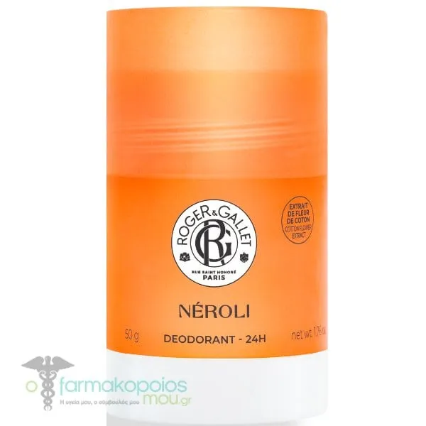 Roger&Gallet Neroli Solid Deodorant Αποσμητικό Stick, 50g