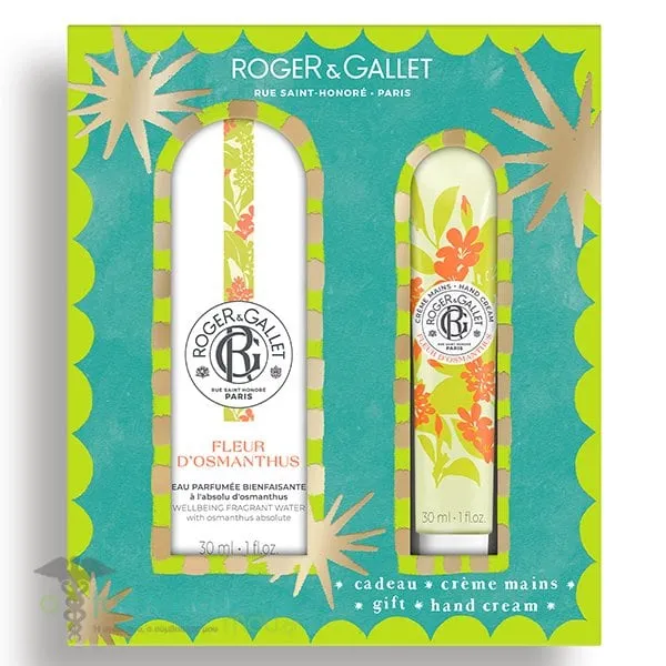 Roger&Gallet Promo Fleur d'Osmanthus Wellbeing Fragrant Water, 30ml & Hand Cream, 30ml, 1set
