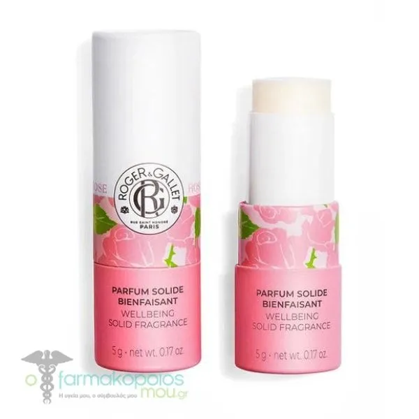 Roger&Gallet Rose Parfum Solide Αναζωογονητικό Στερεό Άρωμα, 5g