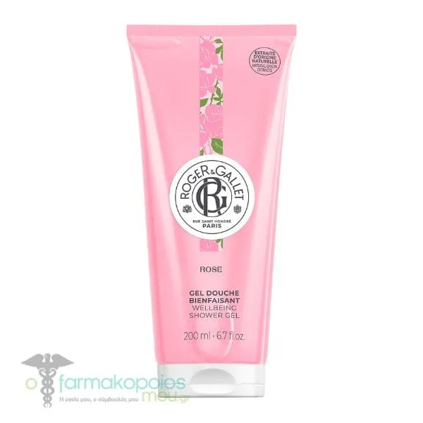 Roger&Gallet Rose Wellbeing Shower Gel, 200ml