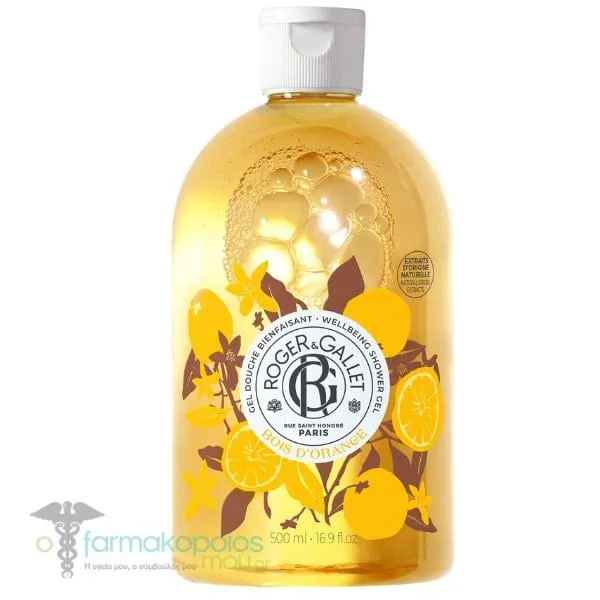 Roger&Gallet Wellbeing Shower Gel Bois d'Orange, 500ml