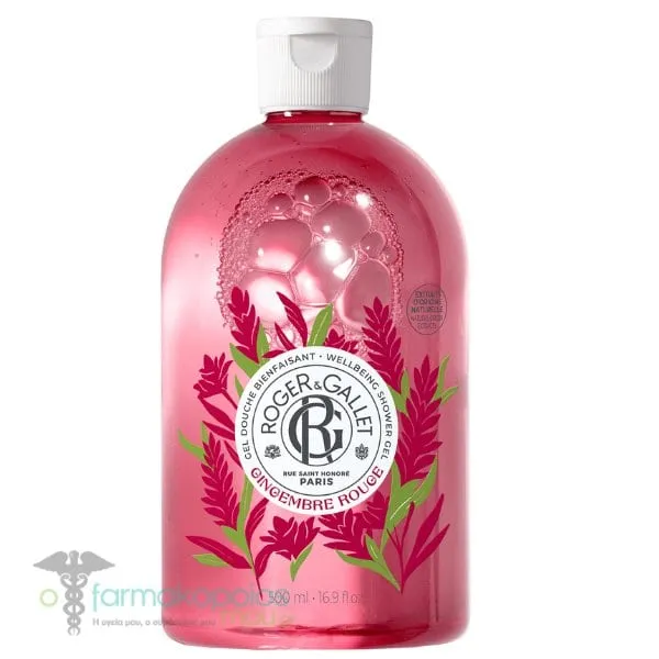 Roger&Gallet Wellbeing Shower Gel Gingembre Rouge, 500ml