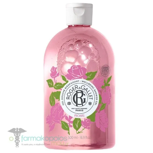 Roger&Gallet Wellbeing Shower Gel Rose, 500ml