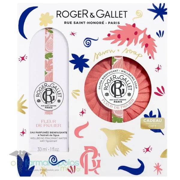 Roger&Gallet XMAS Set Fleur De Figuier Wellbeing Fragrant Water, 30ml & Soap, 100g