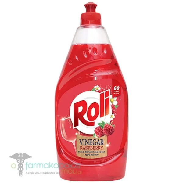 Roli Vinegar Raspberry Υγρό Απορρυπαντικό Πιάτων, 900ml