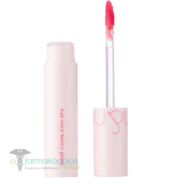 Rom&nd Dewyful Water Tint Summer Pink Series 26 Very Berry Pink Υγρό Κραγιόν, 5.5g - 26 Buff Nude