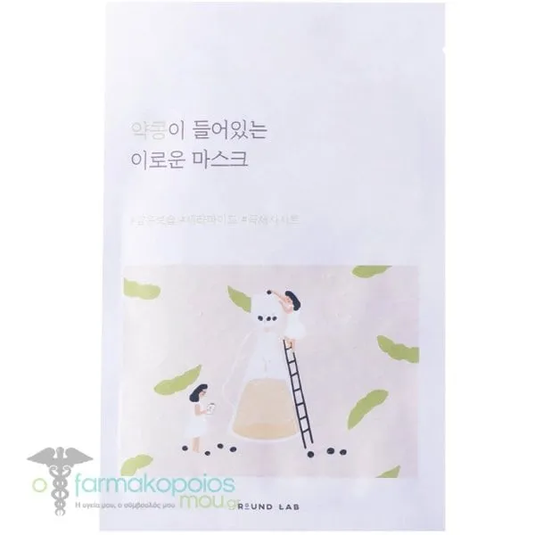 Round Lab Soybean Nourishing Sheet Mask Μάσκα Προσώπου κατά των Ρυτίδων, 1τεμ