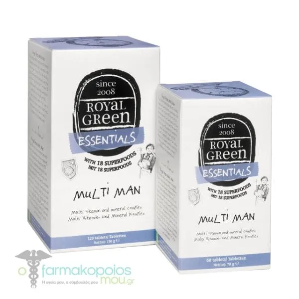 Royal Green Essentials Multi Man, 60tabs