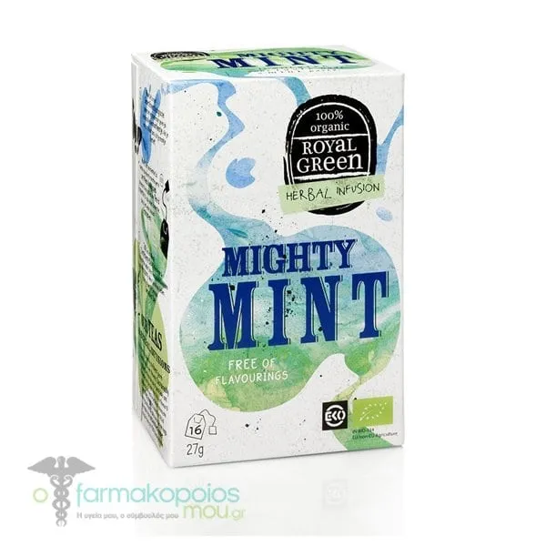 Royal Green Mighty Mint Organic Decoction, 16 sachets