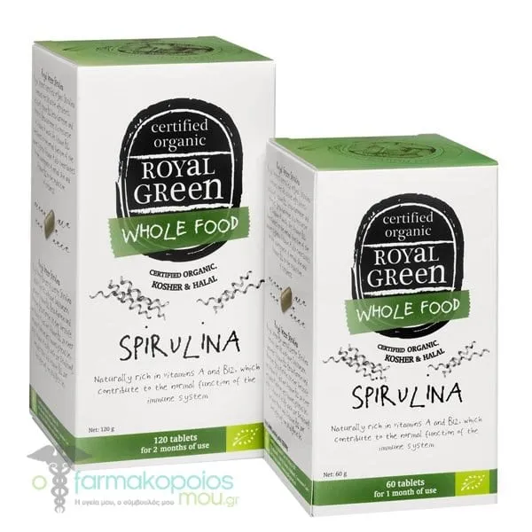 Royal Green Spiroulina, 60caps