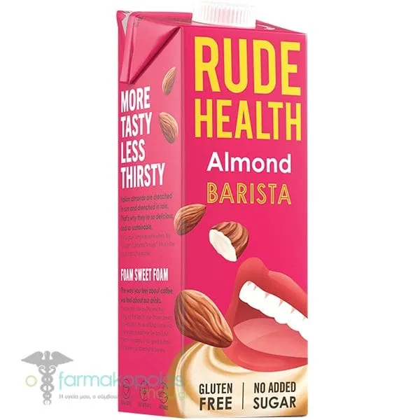 Rude Health Barista Almond Beverage Gluten Free, 1Lt