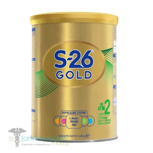 S-26 Gold 2 Baby Milk 6m+, 400gr