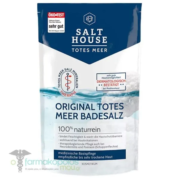 Salt House Totes Meer Original Totes Meer Badesalz Άλατα Μπάνιου, 500g