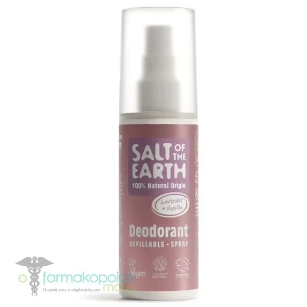 Salt of the Earth Vegan Natural Deodorant Spray Lavender & Vanilla, 100ml