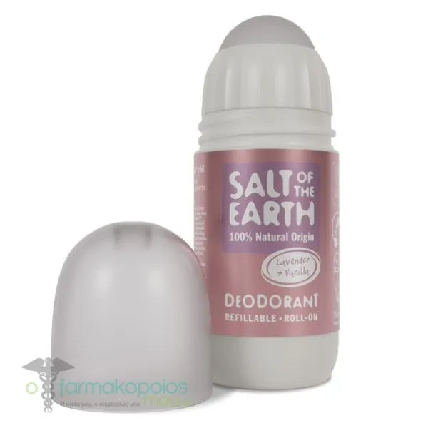 Salt of the Earth Vegan Refillable Roll-On Deodorant Lavender & Vanilla, 75ml