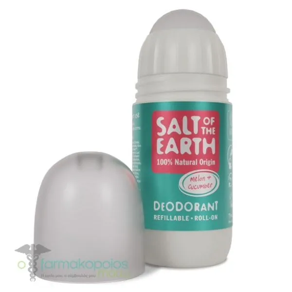 Salt of the Earth Vegan Refillable Roll-On Deodorant Melon Cucumber, 75ml