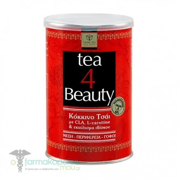 Samcos Tea 4 Beauty Kόκκινο Τσάι για Μείωση του Τοπικού Πάχους, 200g