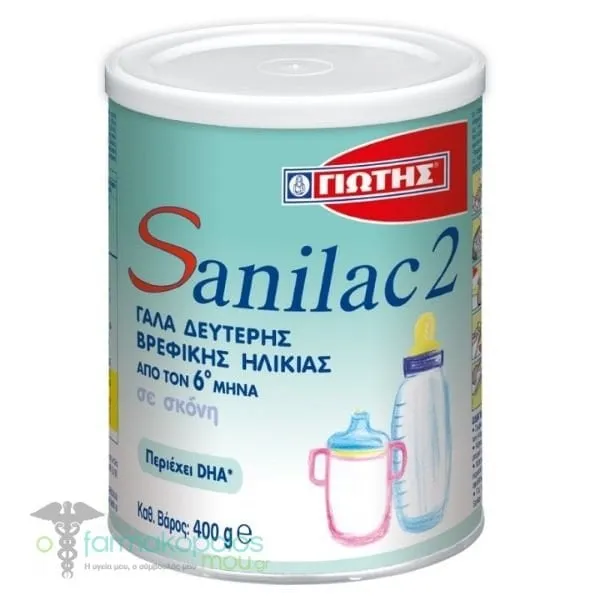 Jotis Sanilac 2 Baby Milk 6-12m, 400gr