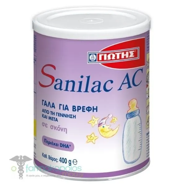 Jotis Sanilac AC Baby Milk 0m+, 400gr