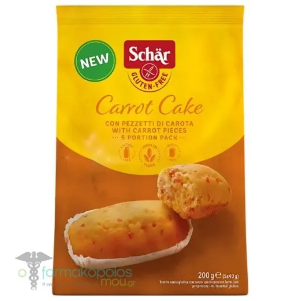 Schar Carrot Cake Κεκάκια Καρότου, 200g