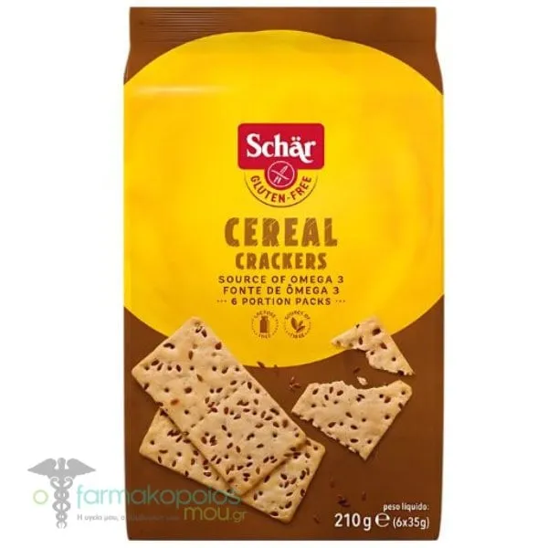 Schar Cereal Crakers Πολύσπορα Κράκερς, 6x35g