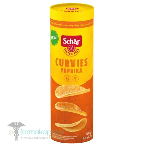 Schar Curvies Paprika Πατατάκια με Γεύση Πάπρικα, 170g