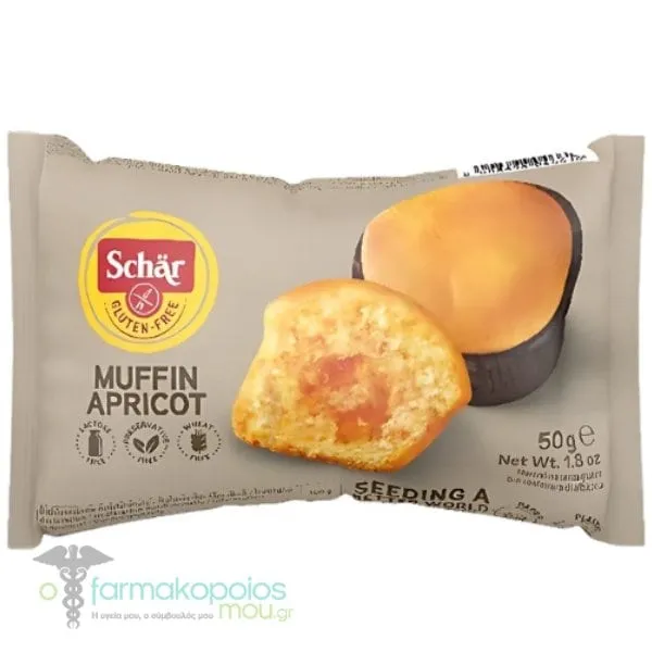 Schar Muffin Apricot Μάφιν με Μαρμελάδα Βερίκοκο, 50g