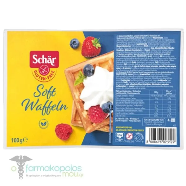 Schar Soft Waffles Βάφλες Μαλακές, 100g