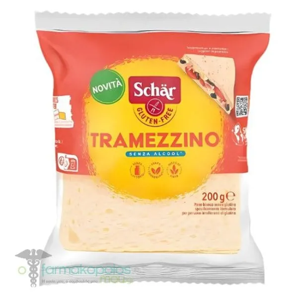 Schar Tramezzino Ψωμί Χωρίς Κόρα σε Φέτες, 200g