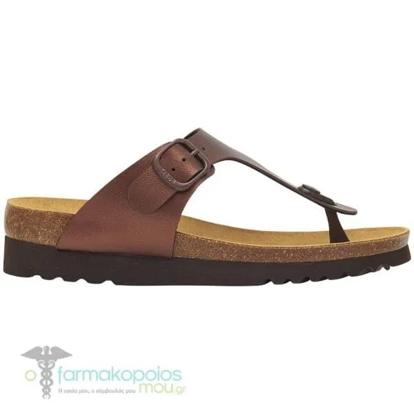 Scholl Boa Vista Γυναικεία Ανατομικά Πέδιλα Καφέ, 1ζευγάρι - Dk Brown