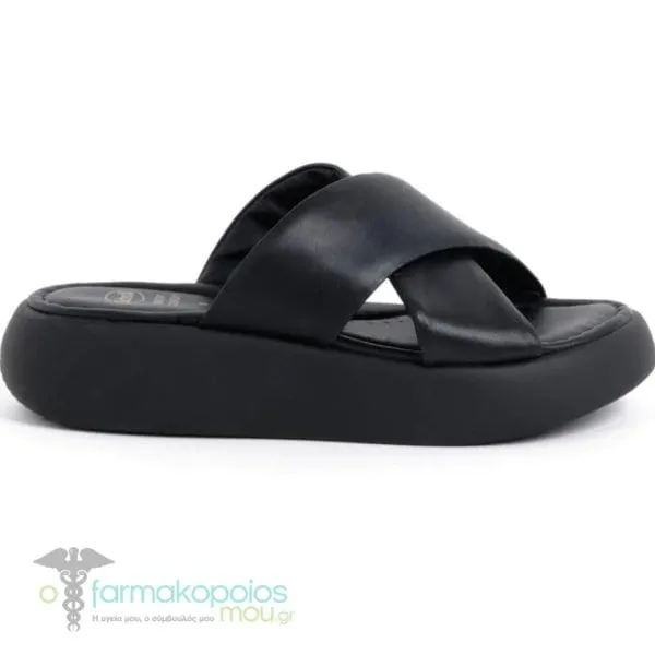 Scholl Boca Cross 24 Leather Mules (31358), 1 pair - BLACK