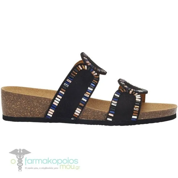 Scholl Cannes Γυναικεία Ανατομικά Πέδιλα, 1ζευγάρι - BLACK
