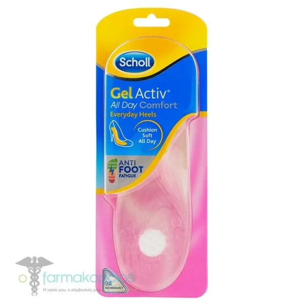 Scholl Gel Activ Everyday Heels Insoles, 1pair