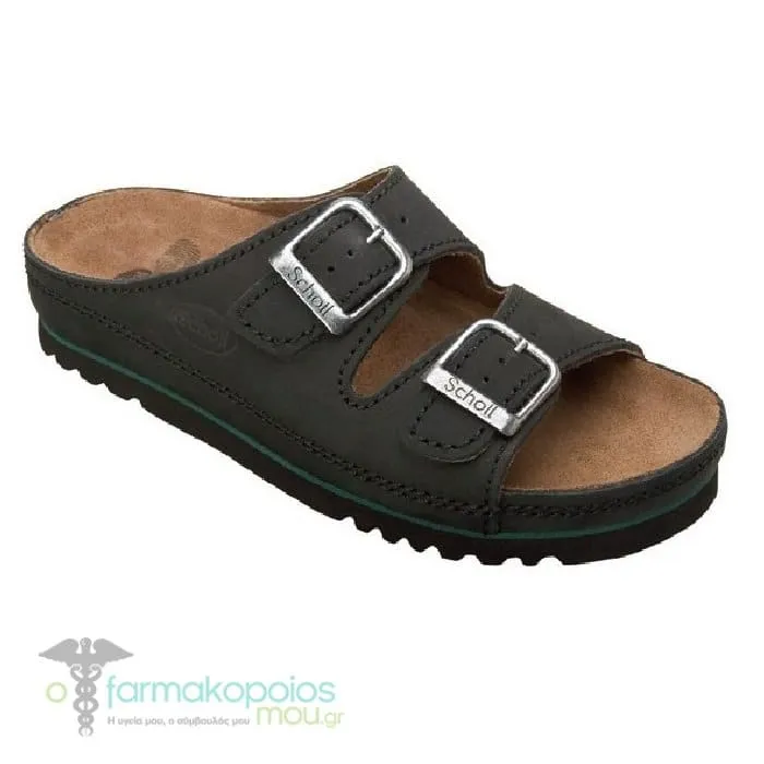 Scholl Men's Collection Airbag Black Anatomic Sandal (F215311004), 1 pair