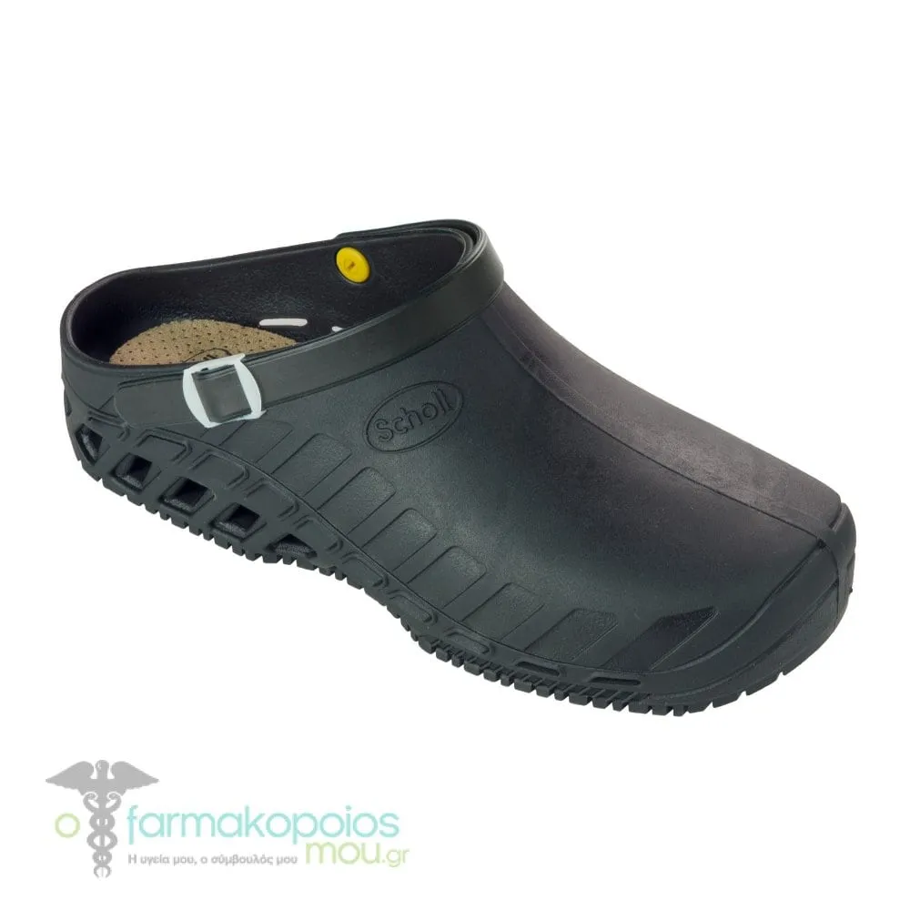 Scholl Professional Clog Evo Black Unisex Ανατομικά Σαμπό, Μαύρο Χρώμα, 1 ζευγάρι
