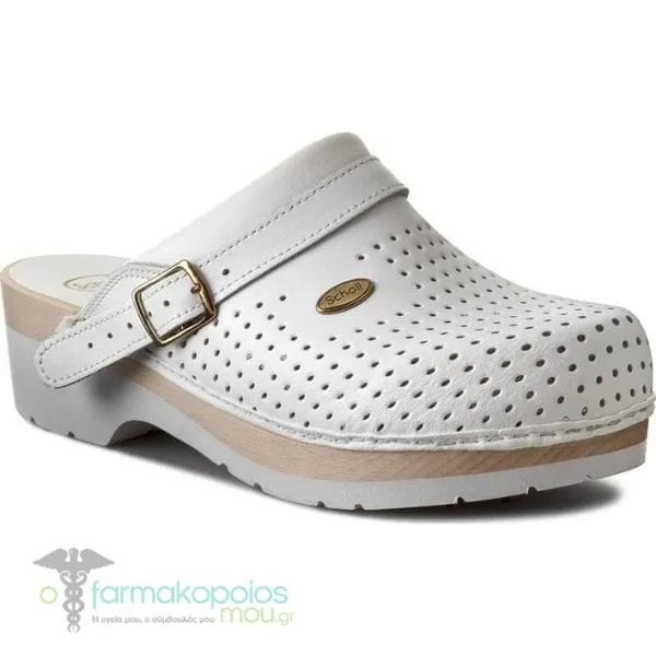 Scholl Professional Clog Super Comfort White Unisex, 1 pair