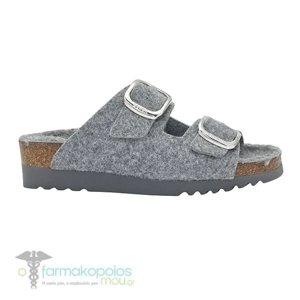 Scholl Ilary Fluffy Grey Mules (F301351029), 1 pair - GREY