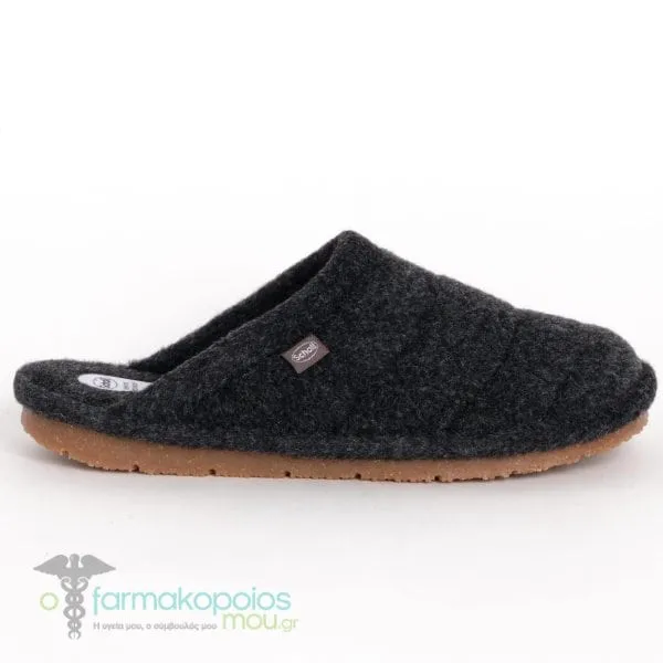 Scholl Shoes Paffo Winter Men's Slippers, 1 pair - BLACK