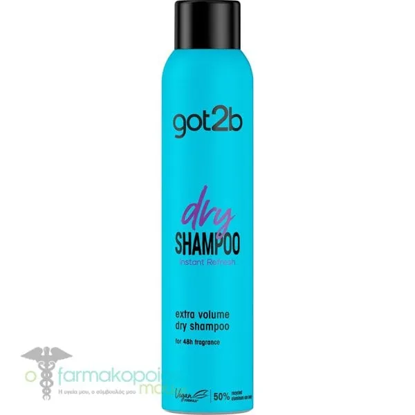 Schwarzkopf Got2b Dry Shampoo Instant Refresh Extra Volume, 200ml