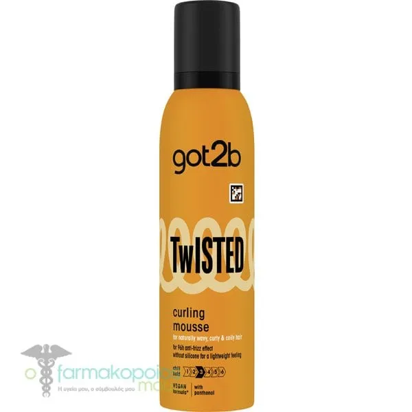 Schwarzkopf Got2B Twisted Mousse Curls Αφρός Μαλλιών για Μπούκλες, 250ml
