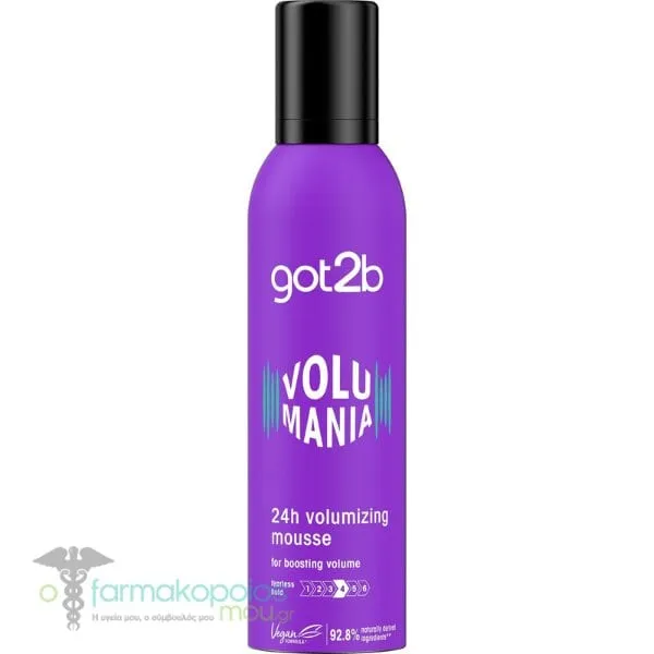 Schwarzkopf Got2B Volumania Mousse Αφρός για Δυνατό Κράτημα, 250ml