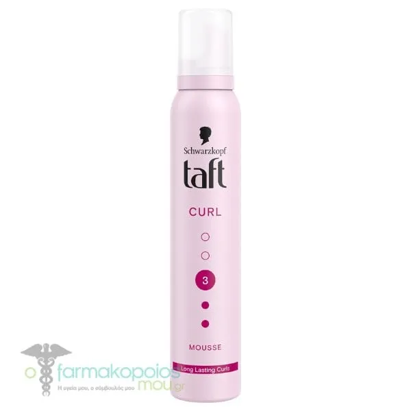 Schwarzkopf Taft Curl 3 Mousse Long Lasting Curls Αφρός Μαλλιών για Μπούκλες, 200ml